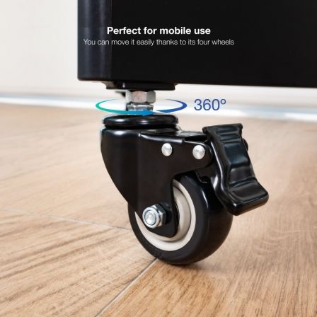 TOOQ FSM02-B Soporte de suelo eléctrico con ruedas para TV de 55 a 100 pulgadas, hasta 120 kg, ajuste de altura motorizado con mando a distancia TOOQ FSM02-B Soporte de suelo eléctrico con ruedas para TV de 55 a 100 pulgadas, hasta 120 kg, ajuste de altura motorizado con mando a distancia